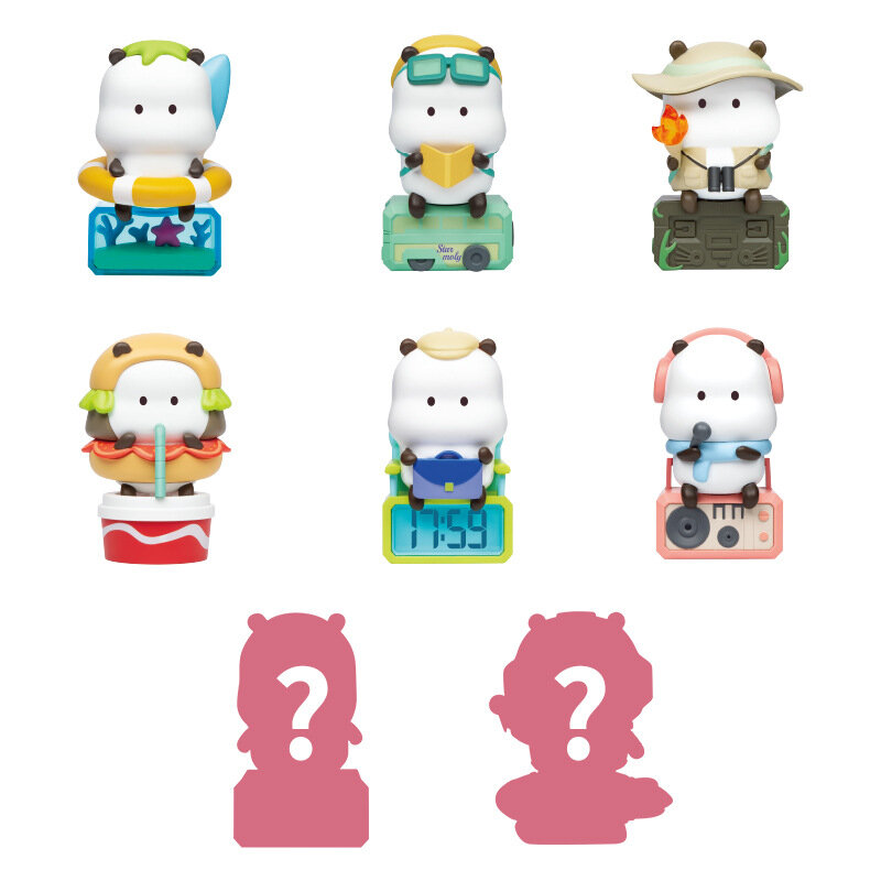 Ślepy losowe pudełko zabawki Lot TUOTUO siedzieć na samochód figurki 8 styl niespodzianka Model postaci z Anime zgadnij figurka lalka 86 cs/zestaw