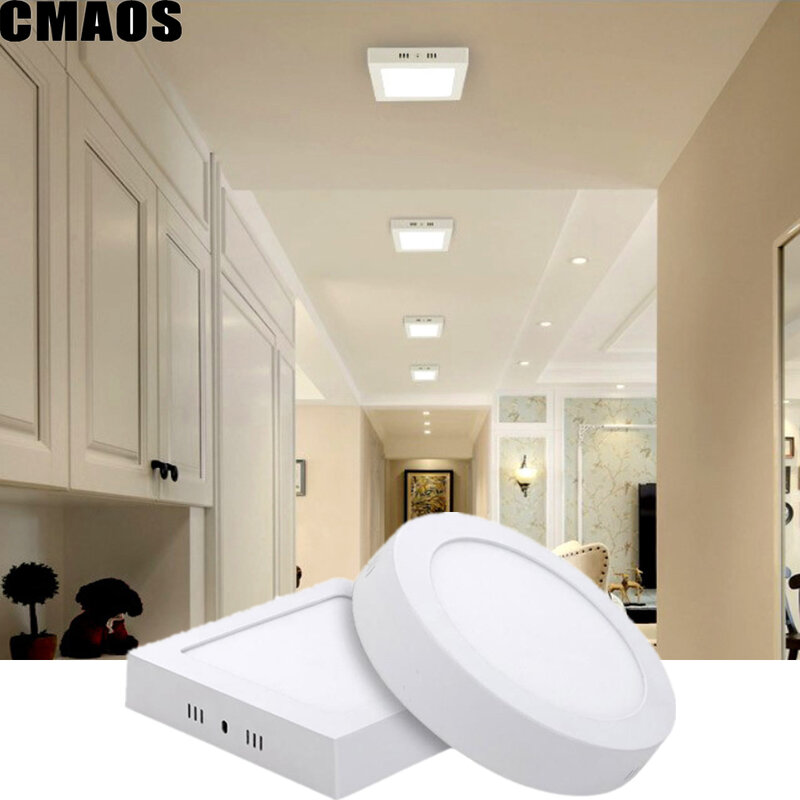 LED Downlight Surface mounted Lamps Square/Round 6W 12W 18W 25W for Home & Commercial Indoor Lighting Recessed Ceiling Lights