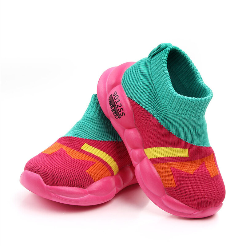 2021 New Shoes Fashion Toddler Girls Boys Mesh Soft Sole Sneakers Sports Shoes Non-slip Baby Shoes Casual Shoes Breathable