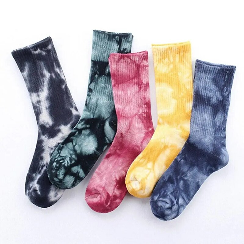 Calcetines de algodón descoloridos para hombre, calcetín, hip hop, para monopatín, étnico, Harajuku, unisex