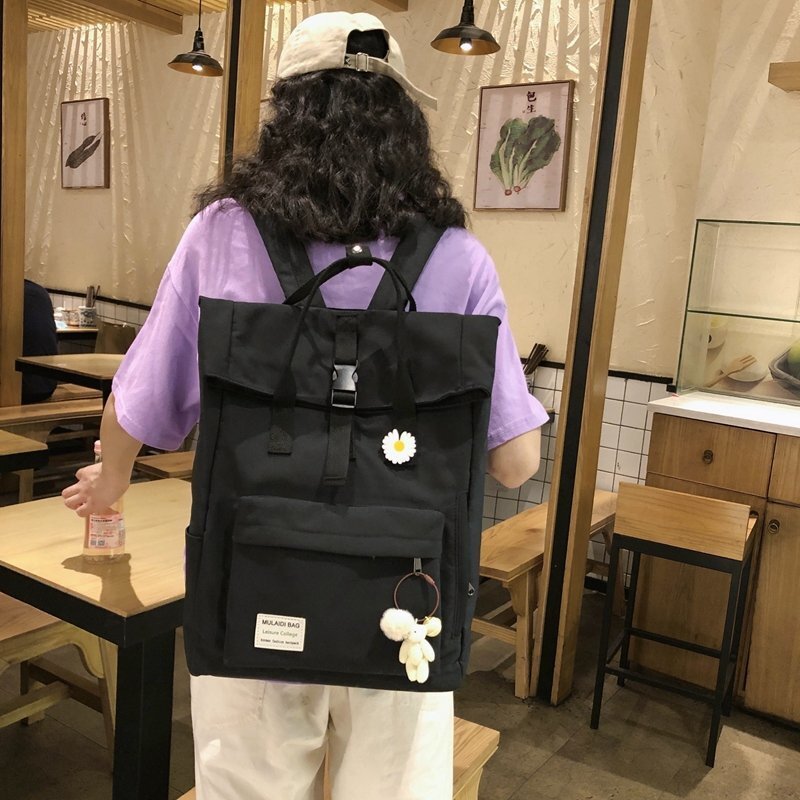 Zaino in tela di cotone di alta qualità borse di Design di moda zaini per borse da studente per ragazze zaino portatile Mochila