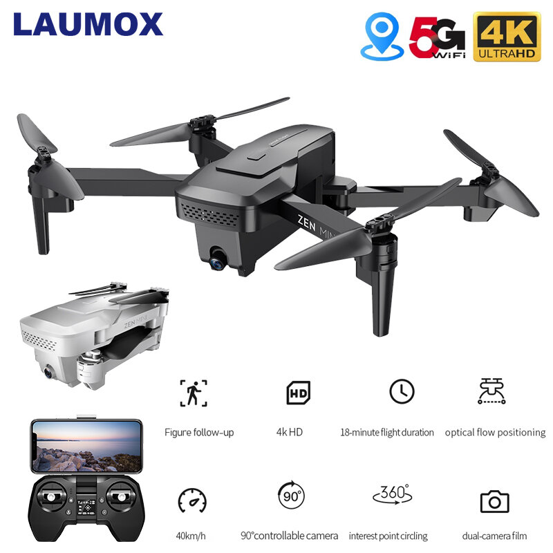 VISUO XS818 GPS Drone 4K Dual Camera HD Angle FPV Drones with 5G WiFi Optical Flow Foldable RC Quadcopter Professional VS E520S