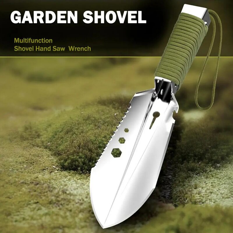 多機能ガーデンツール高マンガン鋼シャベルボトルオープナー六角レンチこの庭シャベルとして使用することができは、