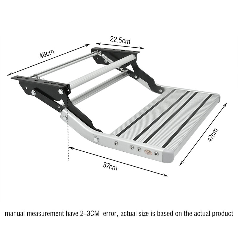 Pedal Manual antideslizante de aleación de aluminio W122, escalón telescópico, portátil, Individual/Doble