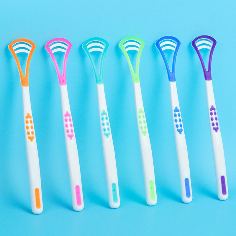 Silicone raspador de língua oral cleaner remover revestimento de língua manter a respiração fresca escova de dentes higiene oral ferramenta cuidados