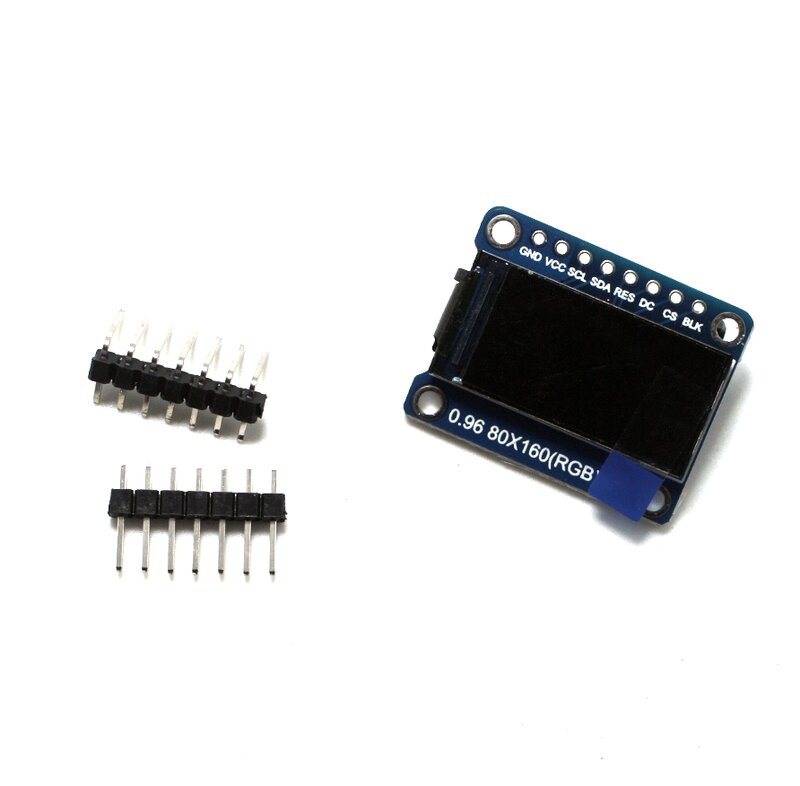 0.96 Inch Lcd Full Color Display Module Ips Tft Spi 65K 80X160 Diy Kit ST7735 Drive Ic 80*160 3.3V Spi-interface