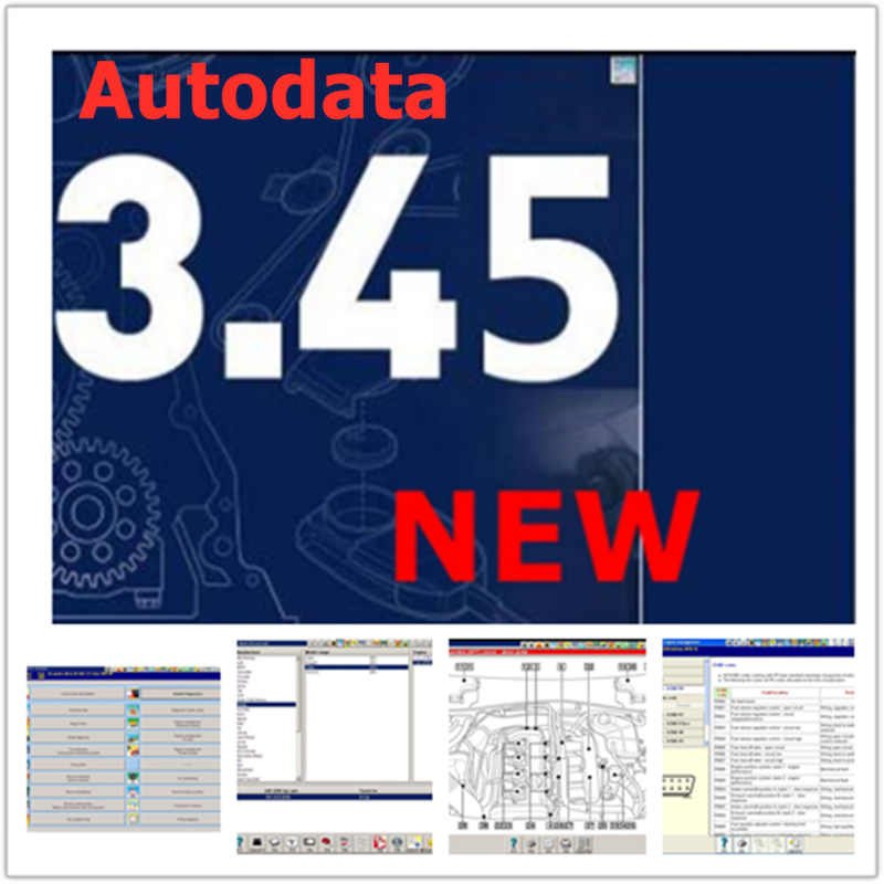 Autodata-Software de reparación automotriz, dispositivo remoto para hasta 3,45, versión 2014