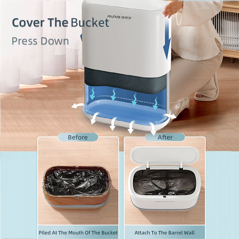 Design creativo della pressione dell'aria pattumiera 15L secchio di grande capacità immondizia bagno cucina pattumiera impermeabile riciclaggio pattumiera