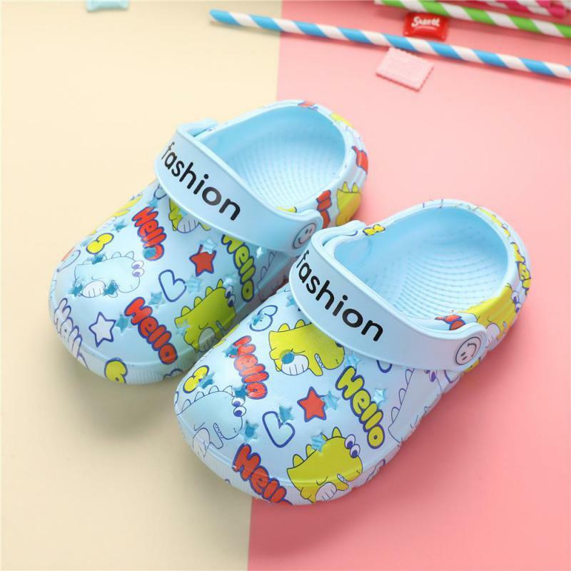 Sandália infantil para meninos, sapatos de verão para crianças, com desenhos animados, para casa, interior, pvc, respirável, uso externo, 2021