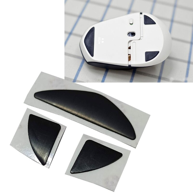 1 conjuntos mouse pés mouse patins mouse adesivos almofada para logitech m720 mouse transporte da gota