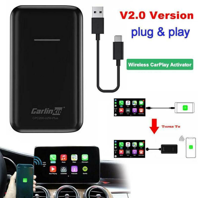 Carlinkit-adaptador inalámbrico para reproductor Multimedia, activador para Apple, Ios, Iphone, compatible con Audi, VW, Mercedes, BMW, U2W Plus