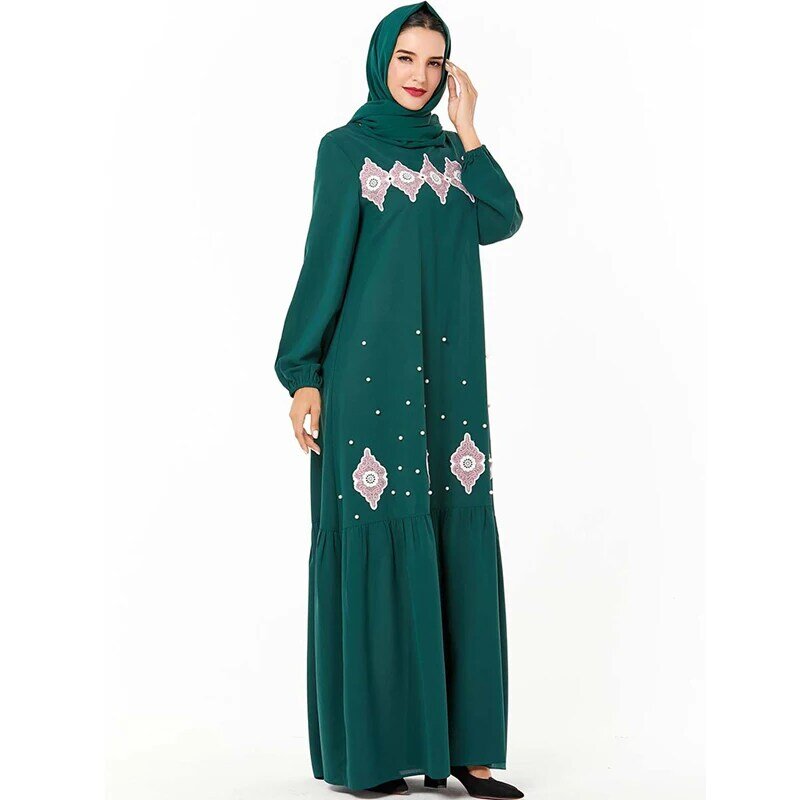 Più il Formato Arabo Abaya Dubai Vestito Hijab Musulmano Abbigliamento Islamico Per Le Donne Jilbab Caftano Marocain Caftano Turco Abiti Ramadan