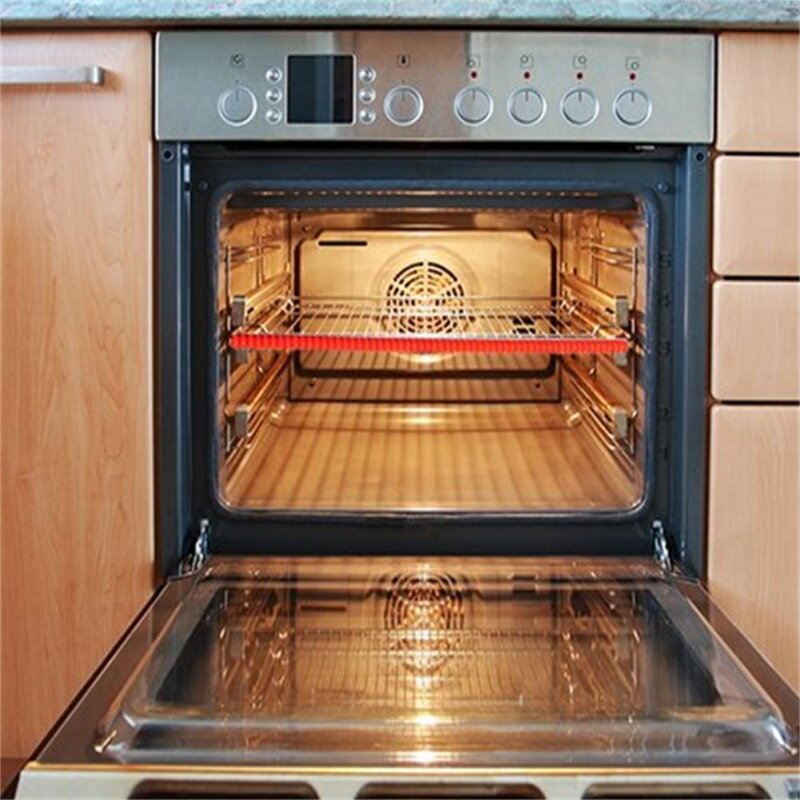 2 stücke Hitze Beständig Silikon Ofen Rack Schutz Regal Rand Brennen Protector Schutz Küche Werkzeuge