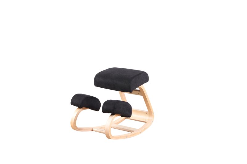 Cadeira de joelhos ergonômica: fezes de joelho para melhor postura, perfeito para moldar o corpo e alívio do estresse no escritório em casa (preto/vermelho)