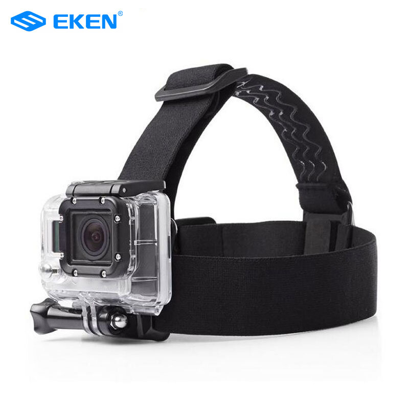 Elastic Adjustable Head Strap belt Mount For EKEN h9/h9r series Go pro Hero 4 3 2 and sj4000 series  with anti-slide glue