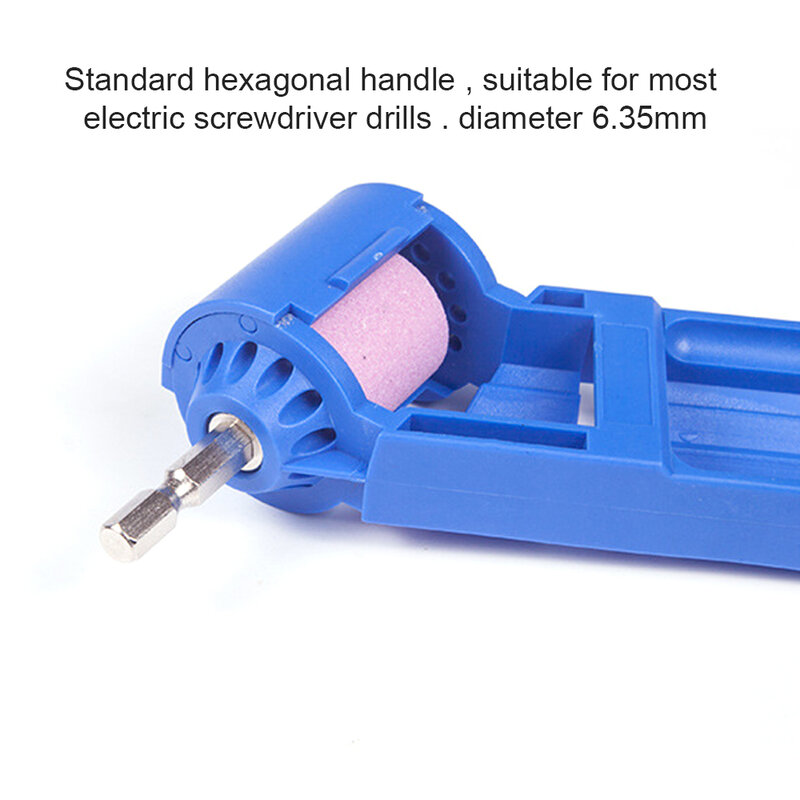 Portable Drill Bit Sharpener Corundum Resisting Drill Polishing Corundum Grinding Wheel Tool Grinder Wheel Tool 2.0-12.5mm Drill