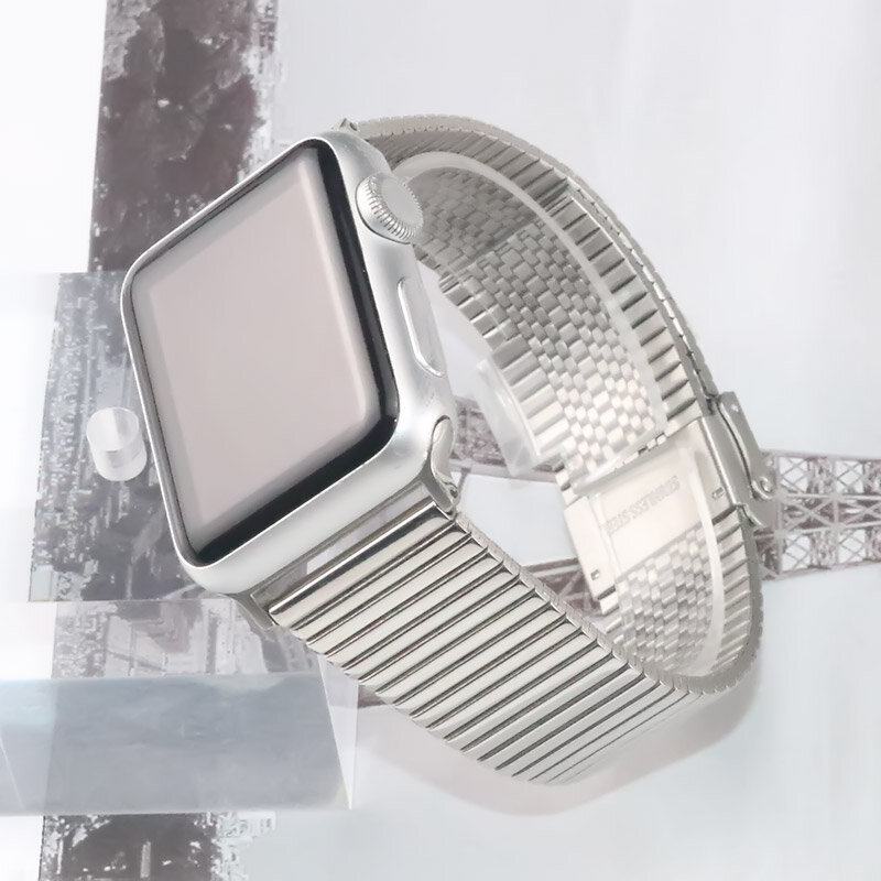 Pulseira de aço inoxidável para apple watch 6 banda 40mm 44mm pulseira para apple watch band 42mm 38mm 6 5 4 se 3 2 1 pulseira de metal