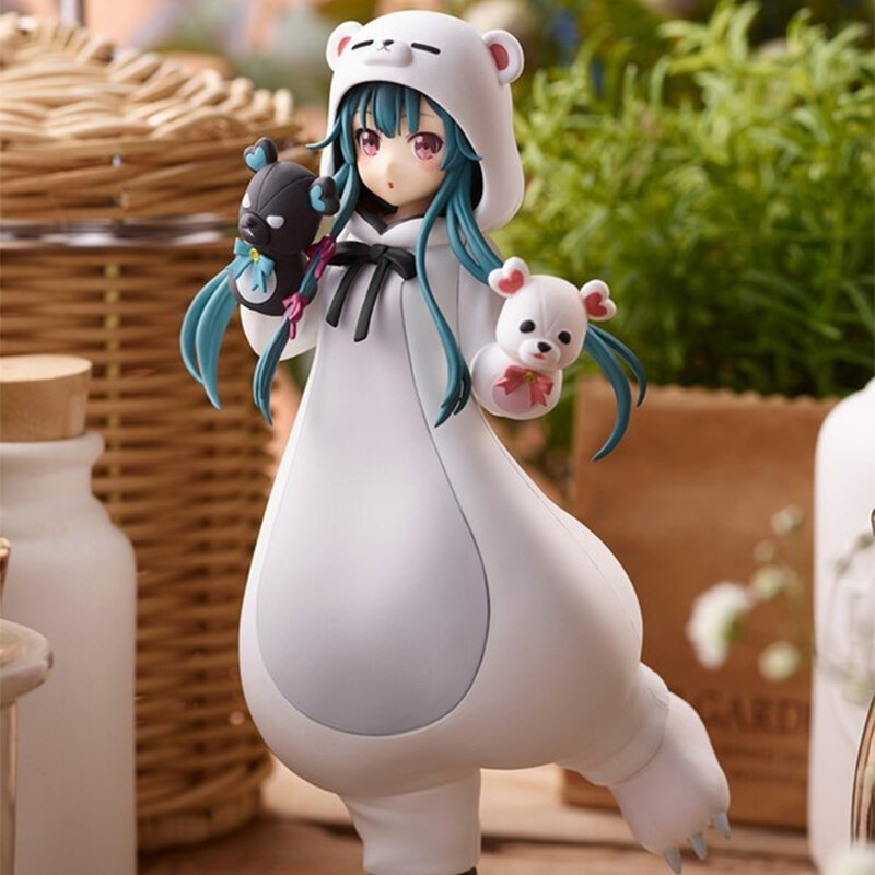 Parata Pop-Up originale Anime Kuma Kuma Kuma Bear White Kuma Ver. Yuna PVC Action Figure Hentai Anime Kawaii Model Toys Gift