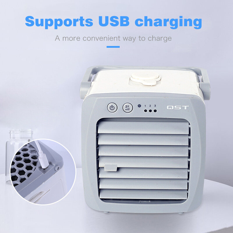 Mini USB portable air cooler household small portable air conditioner office mini electric fan