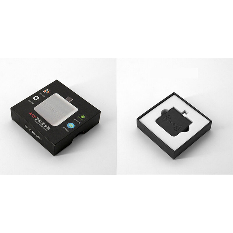 Etiqueta de tarjeta micro USB, lector RFID para sistema Android, Mini NFC HF