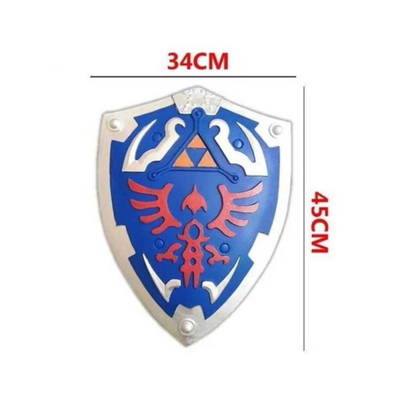 Material do pvc do protetor azul do suporte do cosplay do escudo hylian