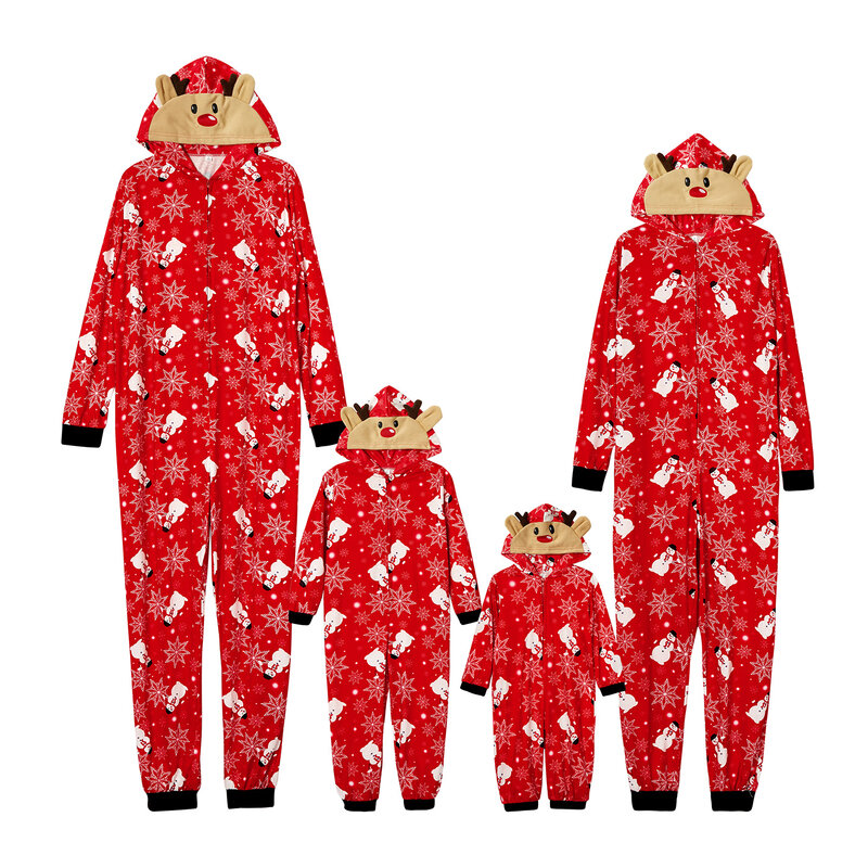 Kerstcadeau Matching Familie Outfits Kids Romper Baby Moeder Dochter Kleding Familie Uitziende Jumpsuit Kigurumi Pyjama Rompers