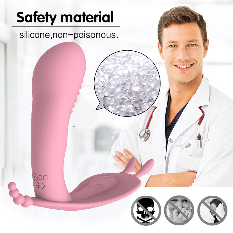 Vibrador de juguete de próstata para mujer, consolador usable de mariposa, estimulador del punto G y clítoris, masajeador vaginal, Juguetes sexuales