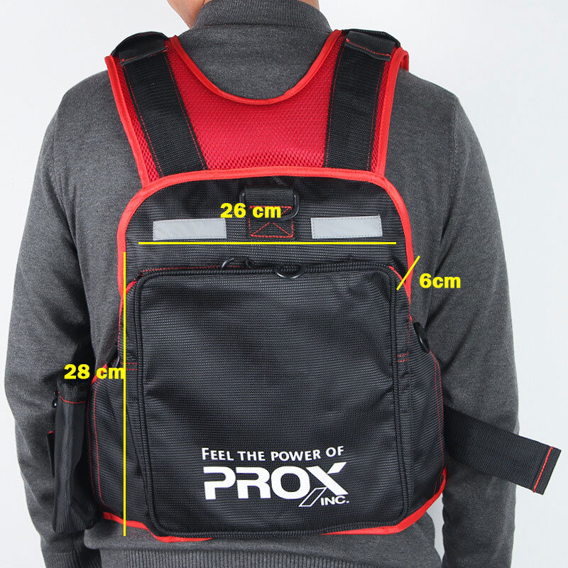 Original PROX Fishing Vest Multifunctional Fishing Clothes Multiple fishing tackle storage bags