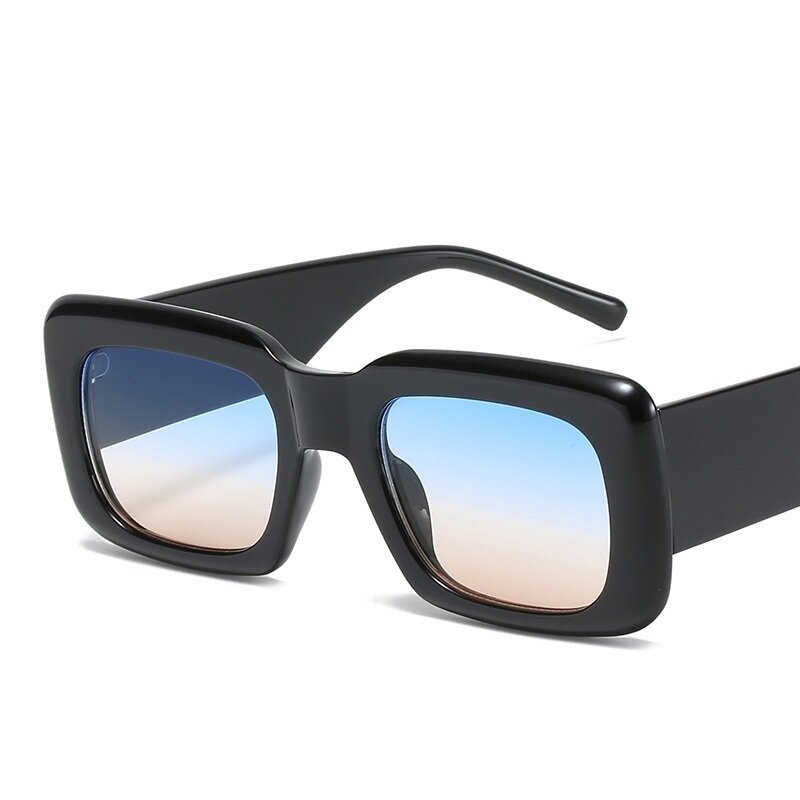 Lonsy Retro Rechthoek Zonnebril Vrouwen Mode Merk Designer Candy Kleur Kleurrijke Brillen Mannen Vierkante Zonnebril Shades UV400