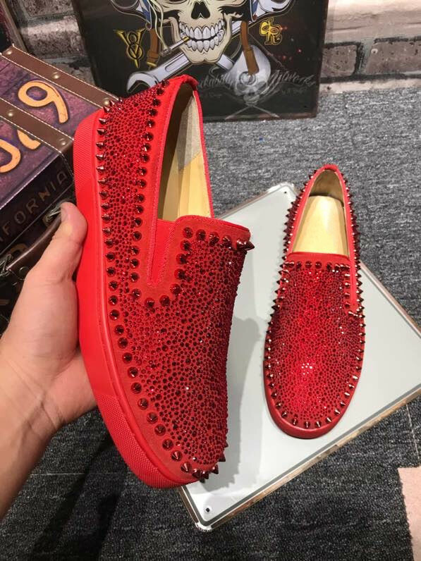 Mocassins de verão sapatos femininos sapatos de fundo vermelho para homem casual vulcanizado deslizamento em sapatos de designer de luxo alta qualidade
