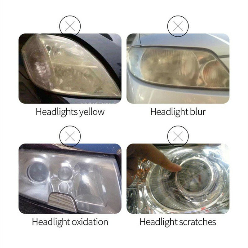 المصباح تلميع عدة السائل البوليمر المصابيح الأمامية إصلاح السائل سيارة ضوء نظيفة الكيميائية البولندية المصباح الملمع تجديد
