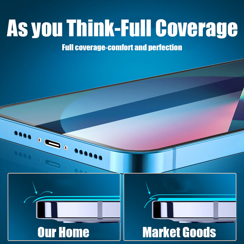 Película de hidrogel de cobertura completa para iPhone, Protector de pantalla para iPhone 12, 11, 13 Pro, XS, Max, XR, X, 7, 6, 8 Plus, SE 2020, 4 Uds.