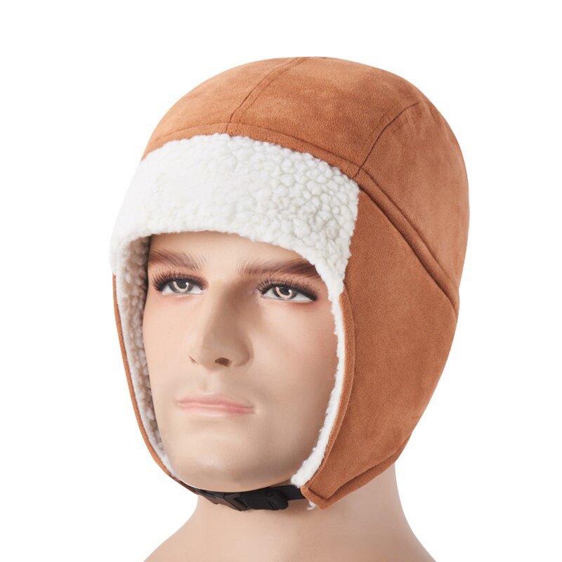 Inverno unisex quente bombardeiro chapéus proteção de ouvido rosto à prova de vento masculino feminino orelha aleta quente esqui ciclismo boné