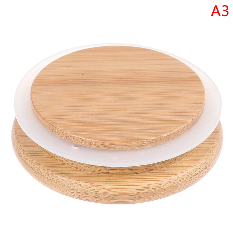 1pc de bambu tanque de argila tanque de armazenamento capa de copo potável reutilizável anel de vedação pinho capa de vidro tanque de cerâmica copo capa