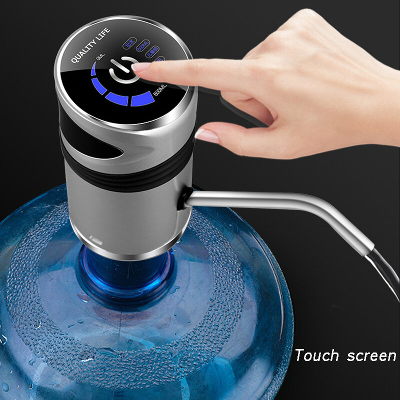 Automat do wody elektryczna przenośna pompa wodna dozownik galon butelka do picia przełącznik cichy ładowanie dotykowy 19 litrów