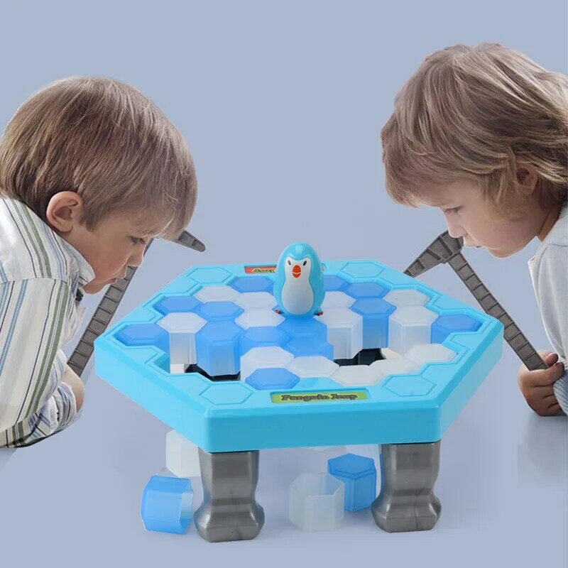 لعبة ألغاز للبطاريق للإنقاذ من مونتيسوري ، ألعاب تفاعلية للأطفال تدق الثلج على الحائط ، هدية لألعاب الوالدين والطفل