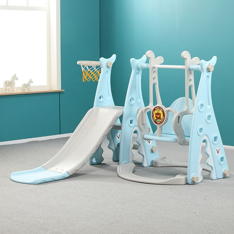 Slides And Swing Combination Children's Indoor Home  Infant Large Amusement Park Combination Toy 3 in 1 Play Toys Baby Slide