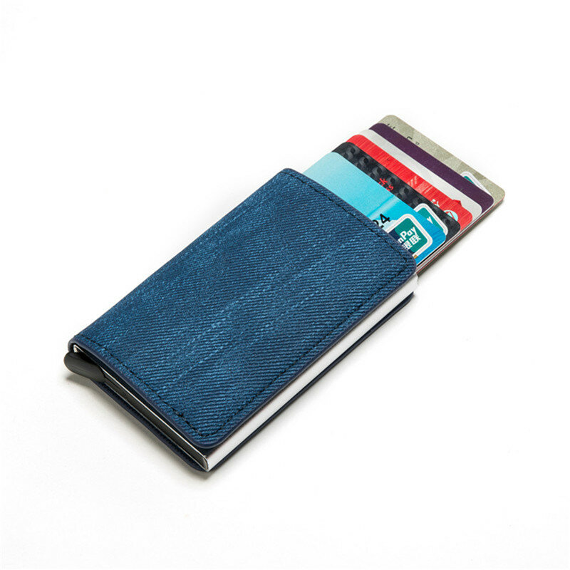 BISI GORO 2021 nuovo portafoglio intelligente blocco RFID porta carte di credito portafogli per carte Vintage Protector borsa per soldi Cartera Mujer Colores