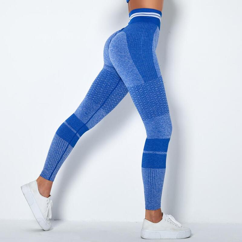 Celana Gym Yoga Wanita Push Up Mulus Legging Olahraga Lari Ketat Celana Pinggang Tinggi Kebugaran Wanita Legging Olahraga Pakaian Olahraga