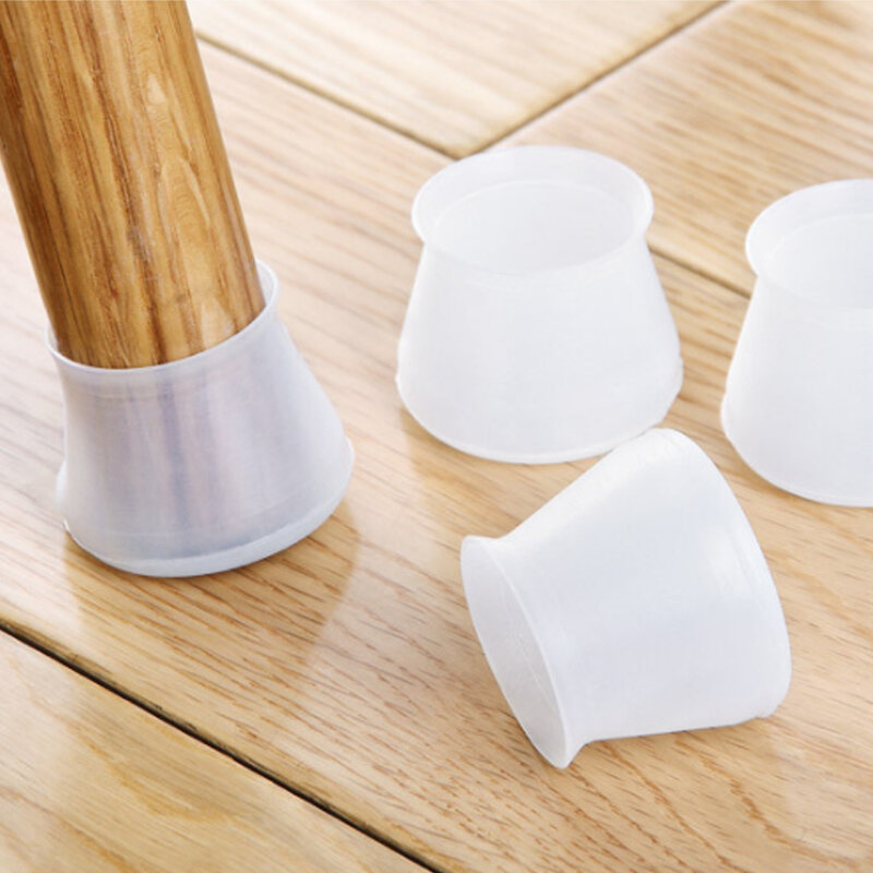 Ronde Siliconen Stoel Been Caps Antislip Tafel Voet Stofkap Sokken Floor Protector Pads Meubels Leveling Voeten Anti-Noise