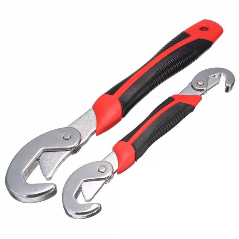 2Pcs/Set Universal Multipurpose Snap Grip Wrench Set Nut Bolt Wrench Set 9-32mm Spanner Tool Set