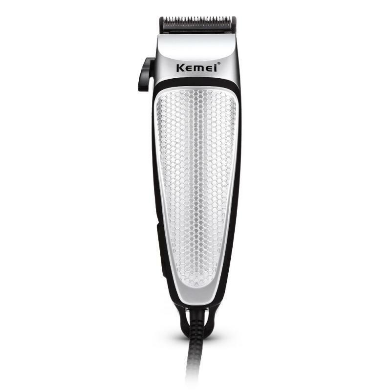 Kemei-Kit de cortadora de pelo eléctrica para hombre, cuchilla de acero al carbono, cortadora profesional de reducción de ruido, máquina de corte de pelo, KM-4639