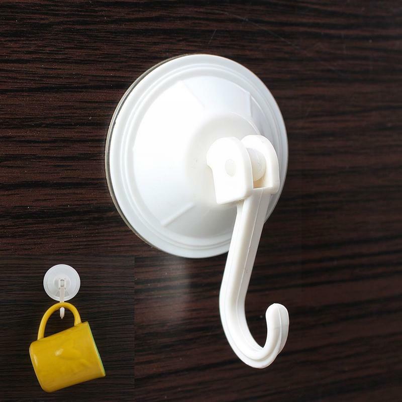 1 (white) 7.6CM large suction cup hook, vacuum hook, cup suction hook powerful T0A0