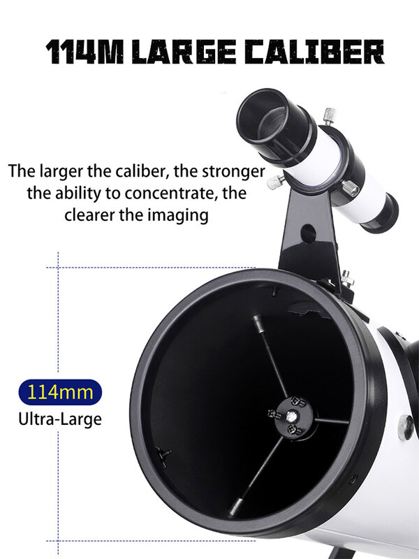 Professional Zoom Astronomical Telescope Outdoor HD Night Vision Refractive Deep Space Moon Watching High Definition Monocular