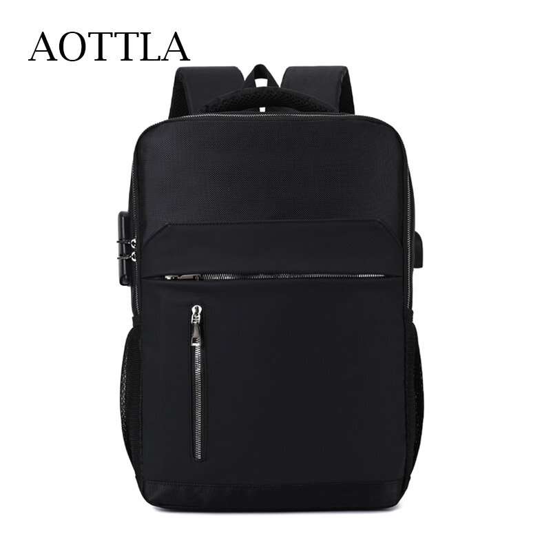 AOTTLA mężczyźni plecak o dużej pojemności nastolatek Laptop plecak biznes 2021 nowych mężczyzna torba na ramię torba podróżna wysokiej jakości Mochila