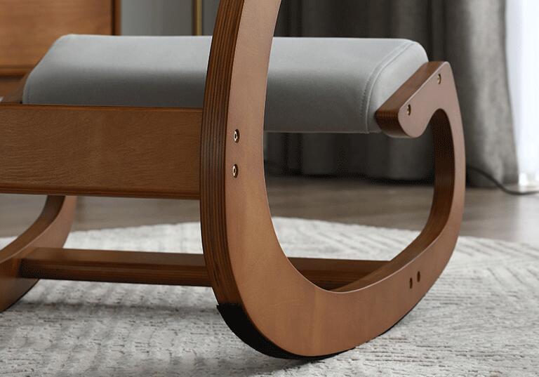 Kursi Berlutut Ergonomis untuk Kursi Goyang Postur Tegak Bangku Lutut untuk Rumah, Kantor & Meditasi-Bantal Kayu & Linen