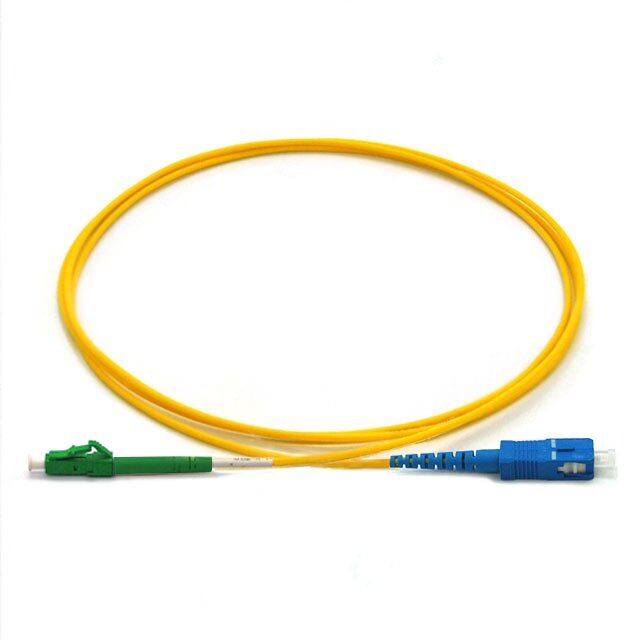 Fibre optique SC UPC à LC APC Simplex, câble de raccordement de Fiber monomode en PVC de 2.0mm, cordon de raccordement de Fiber optique SC LC