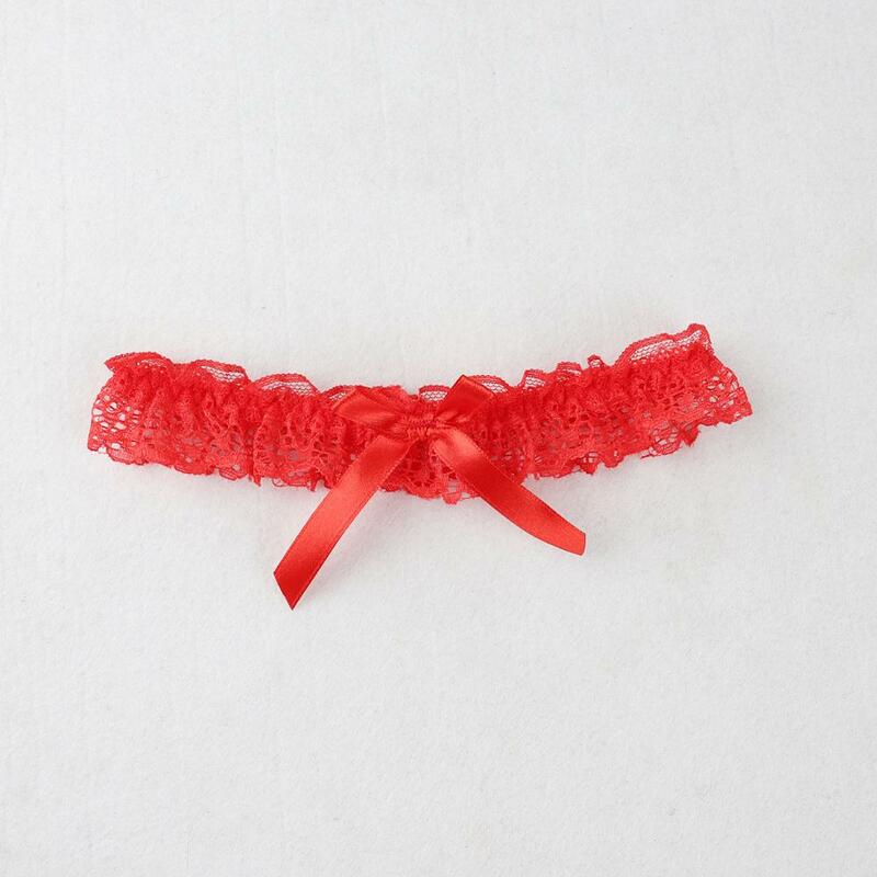 Fashion Sexy Women Girl Lace Floral Bowknot Wedding Party Bridal Lingerie Cosplay Leg Garter Belt Suspender