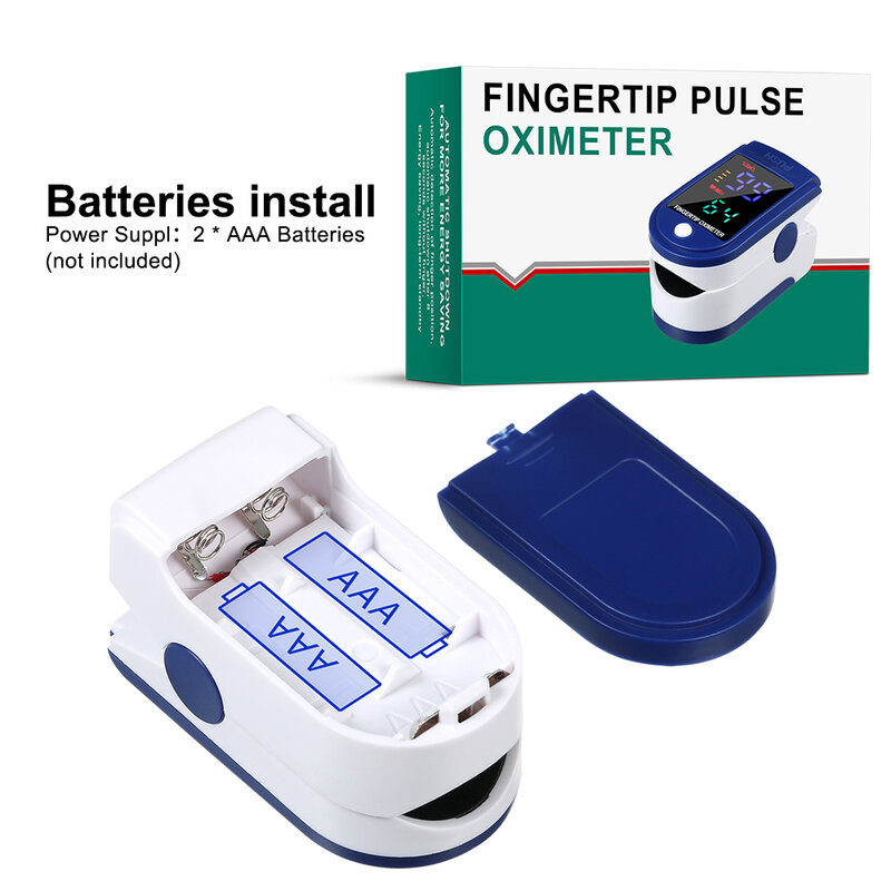 Pulsossimetro assistenza sanitaria Monitor di saturazione dell'ossigeno misuratore di saturazione dell'ossigeno nel sangue dito SPO2 PR cardiofrequenzimetro Health Car