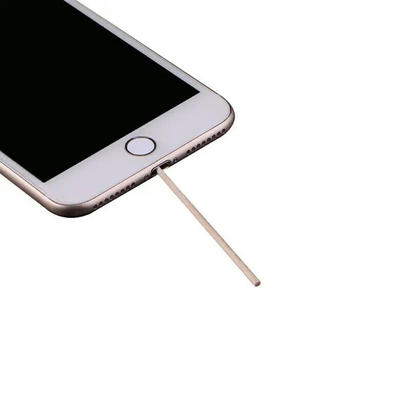 100 Buah/Pak Alat Pembersih Penyeka Kapas untuk iPhone Samsung Huawei Alat Perbaikan Telepon Pembersih Lubang Headphone Port Pengisian Daya